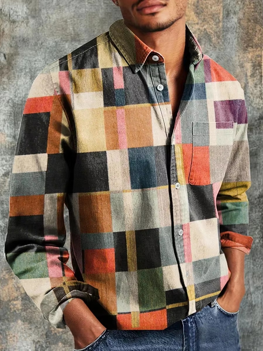 Herenmode Casual Mode Patchwor - Mens Fashion Style recensie en prijs