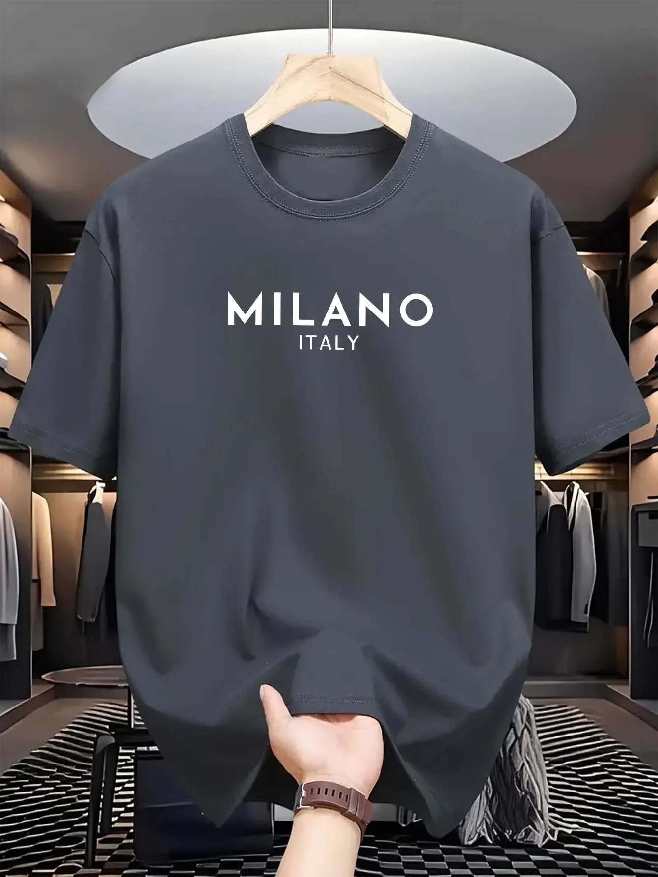 Milan Italiaans T-shirt met ro - Milan Men'S Fashion recensie en prijs