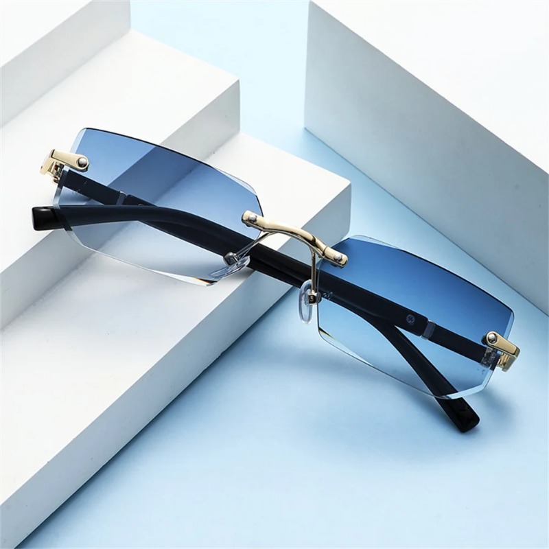 Trendy randloze zonnebrillen v - Men'S Fashion Rimless Glasses recensie en prijs
