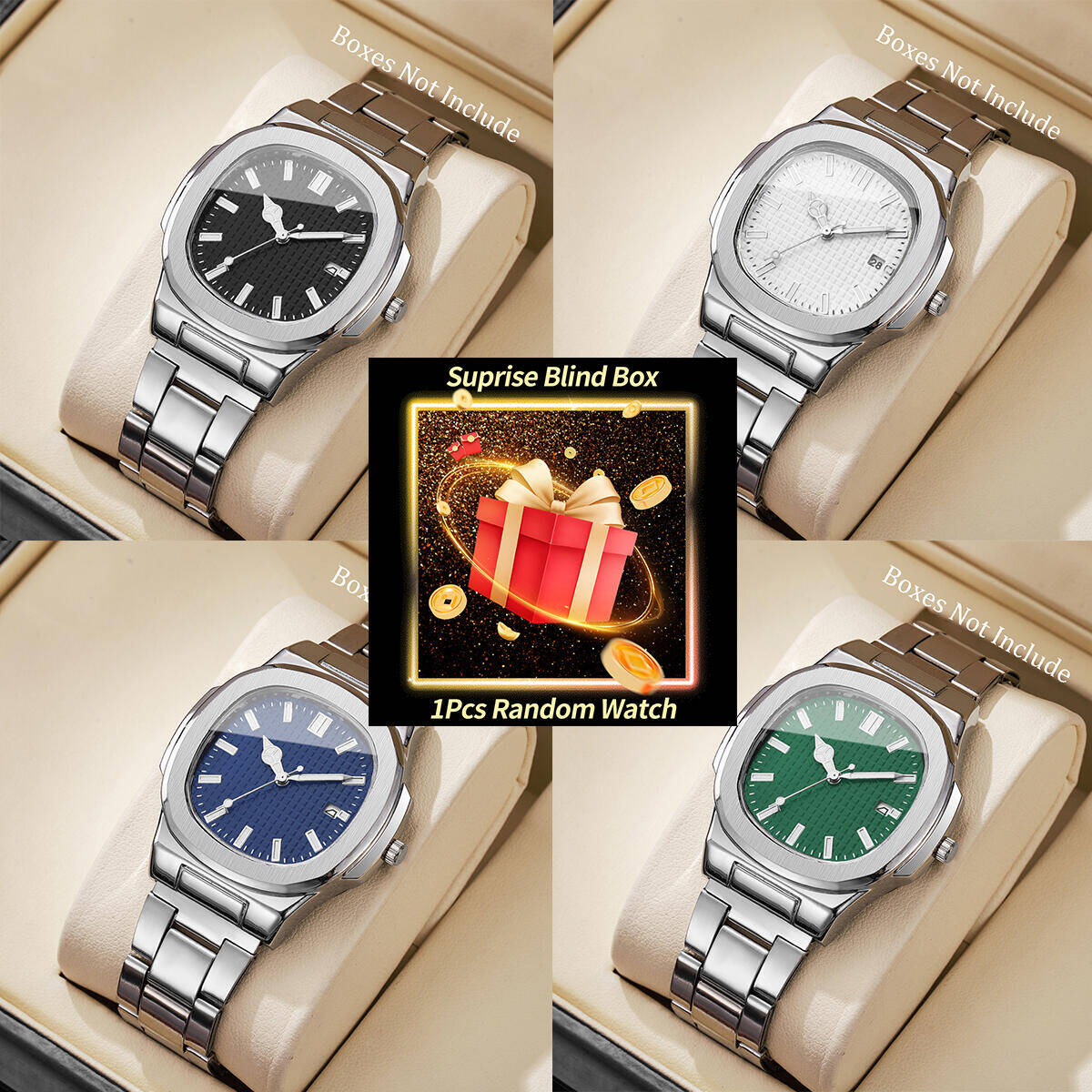 1PC Surprise Mystery Horloge B - Mens Fashion Blog recensie en prijs